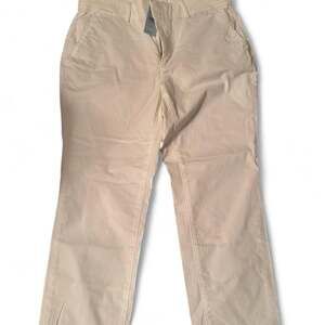 LOFT Girlfriend Chino Petite Pants White Size 8P